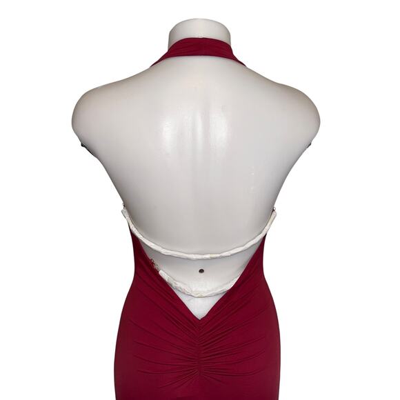 New BNWT Sasha Therese Harper Burgundy Maxi Dress Size Small - Picture 11 of 16